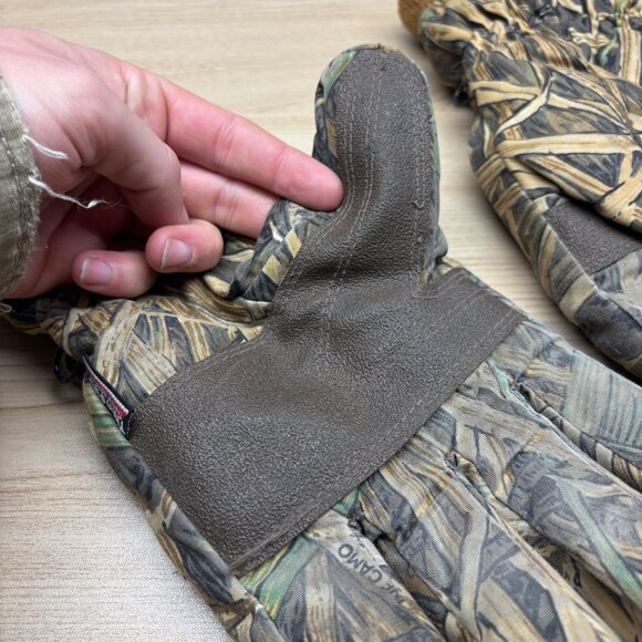 Vintage Camouflage Gloves Insulated Camo Outdoors Mens Large - Picture 6 of 11